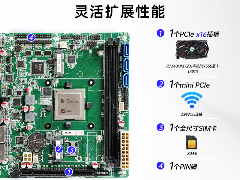 飛騰國(guó)產(chǎn)化工控機(jī)|支持銀河麒麟操作系統(tǒng)|DT-24605-BD2000MC