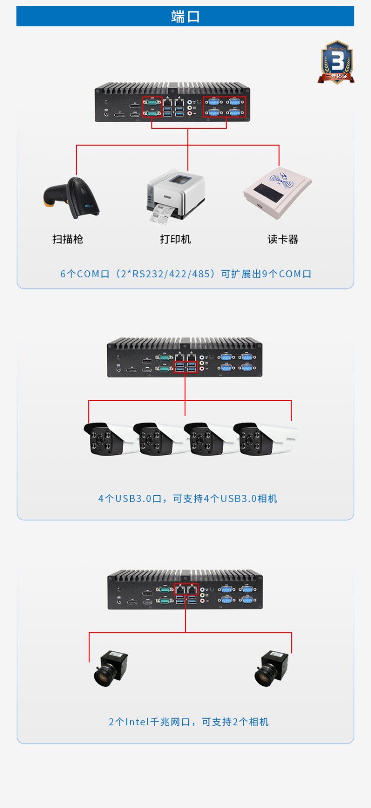 東田工控主機,嵌入式6串口6USB工業(yè)電腦,DTB-3042-Q170.jpg