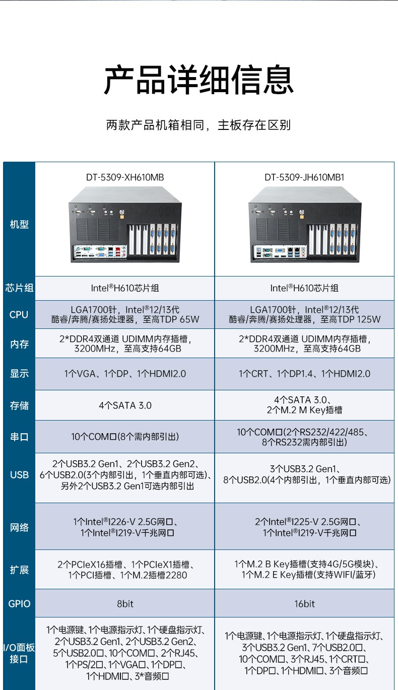 壁掛式常州工控機(jī),13個(gè)USB主機(jī)電腦,DT-5309-JH610MB1.jpg